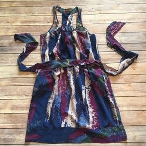 Anthropologie Charlie Jade silk racerback dress